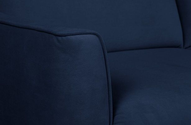 Диван Модульный Мишель угол с тумбой Стандарт  85/13 ULTRA/Midnight опоры одинарные металл